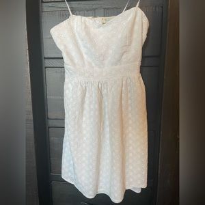 Women’s Strapless White Daisy Mini Sundress Size M